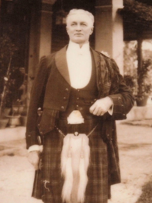 Portrait of William Kellie Smith in Highland dress